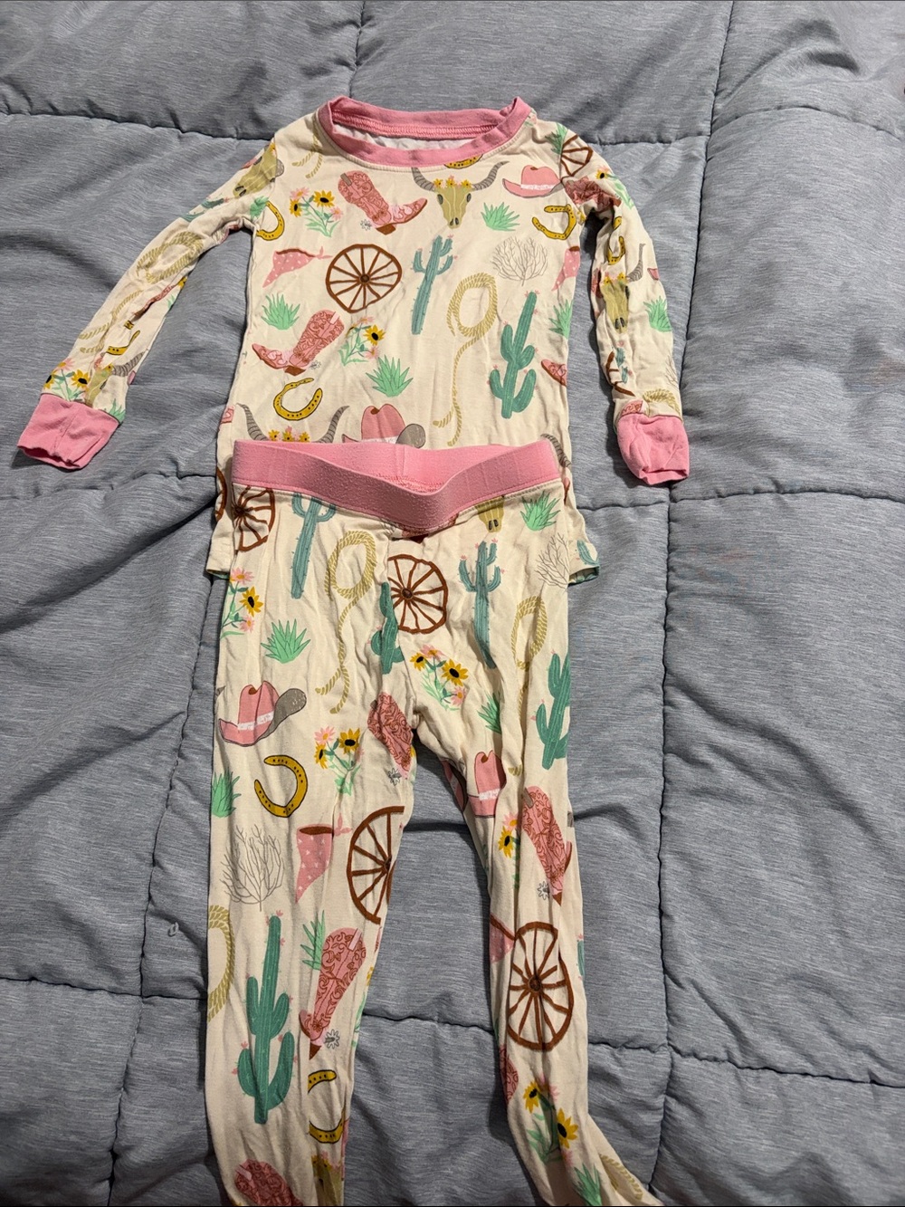 Little Sleepies LS pajamas Ready to Rodeo 18-24m
